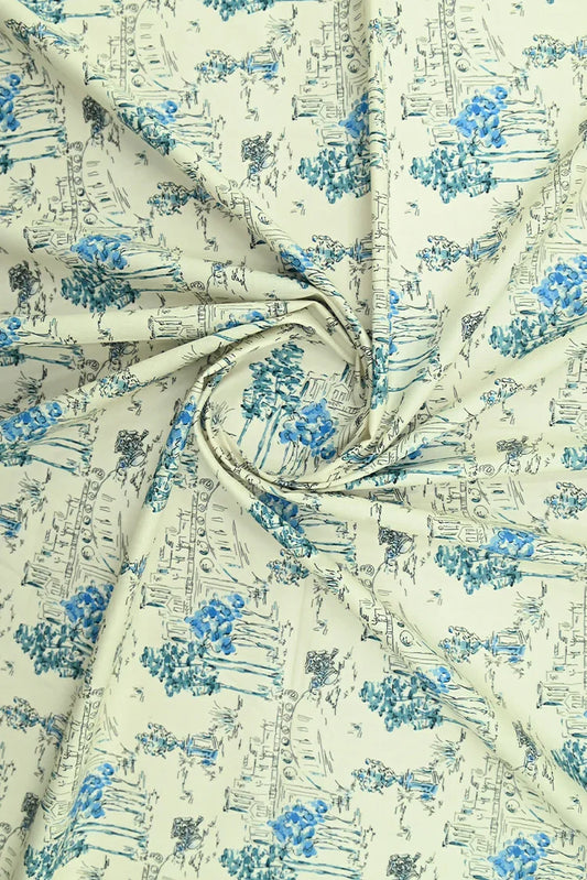 Picture of Ellena - 1-PC Unstitched Printed Cambric Kurti - Available at Raja Sahib