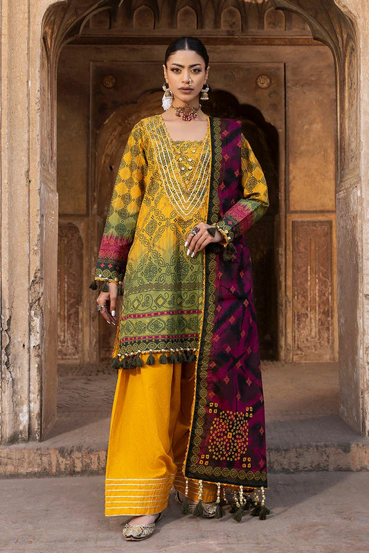 Picture of Ellena - 3-PC Unstitched Printed Lawn Suit - Available at Raja Sahib