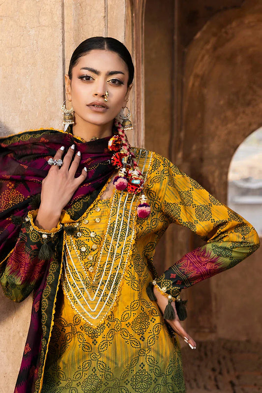 Picture of Ellena - 3-PC Unstitched Printed Lawn Suit - Available at Raja Sahib