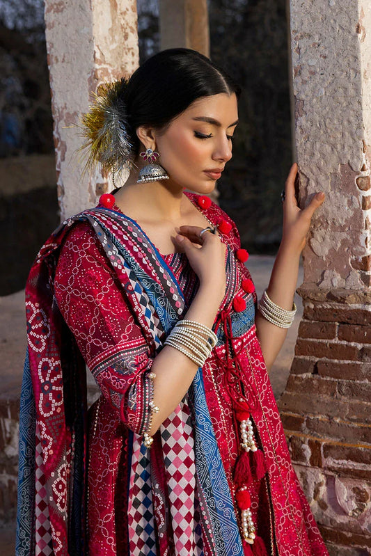Picture of Ellena - 3-PC Unstitched Printed Lawn Suit - Available at Raja Sahib
