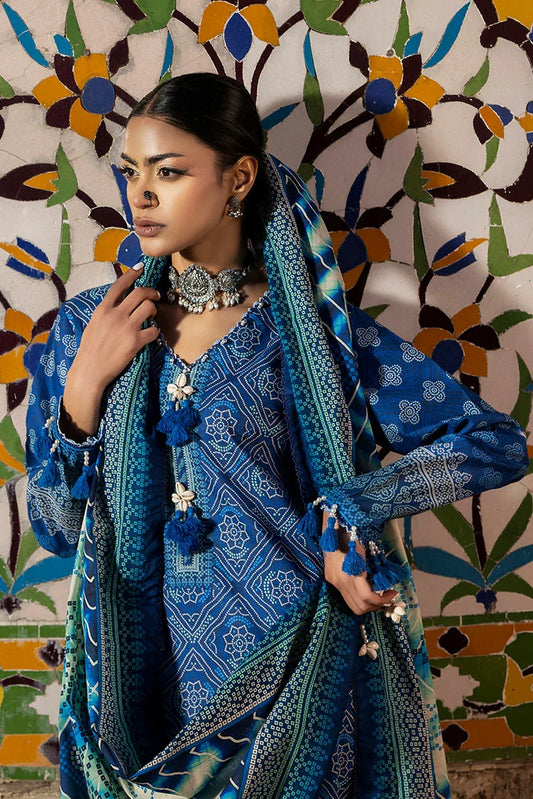 Picture of Ellena - 3-PC Unstitched Printed Lawn Suit - Available at Raja Sahib