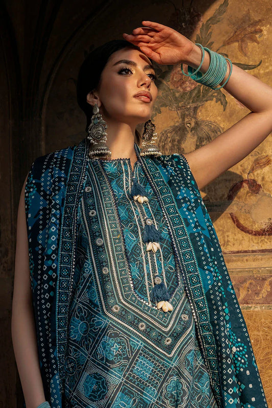 Picture of Ellena - 3-PC Unstitched Printed Lawn Suit - Available at Raja Sahib