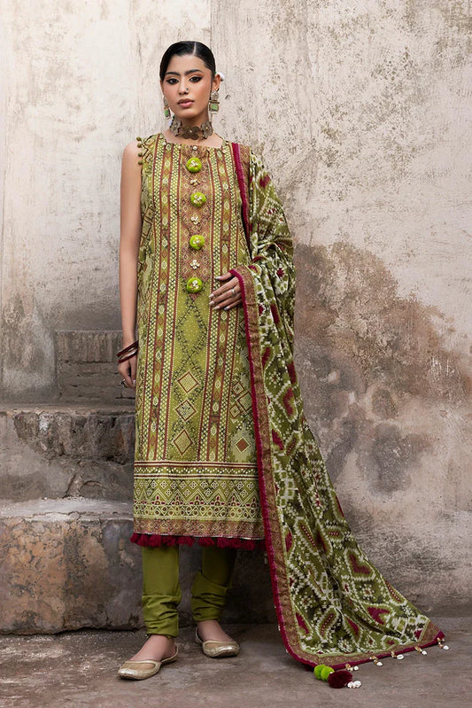 Picture of Ellena - 3-PC Unstitched Printed Lawn Suit - Available at Raja Sahib