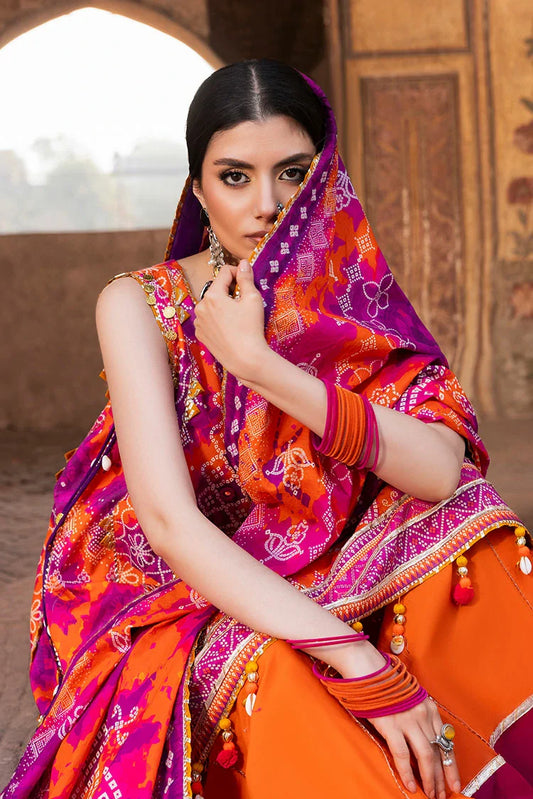 Picture of Ellena - 3-PC Unstitched Printed Lawn Suit - Available at Raja Sahib