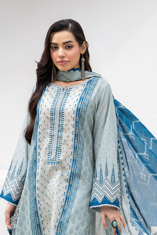 Picture of Ellena - 3-PC Unstitched Printed Lawn Suit - Available at Raja Sahib