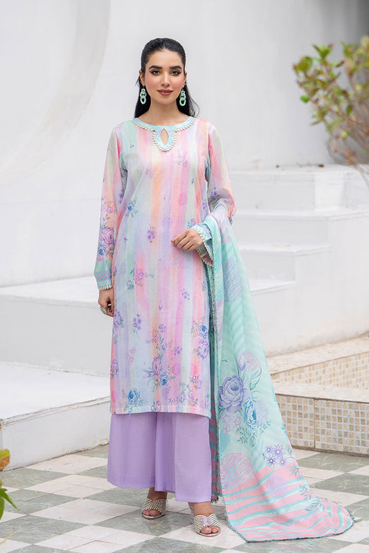 Picture of Ellena - 3-PC Unstitched Printed Lawn Suit - Available at Raja Sahib