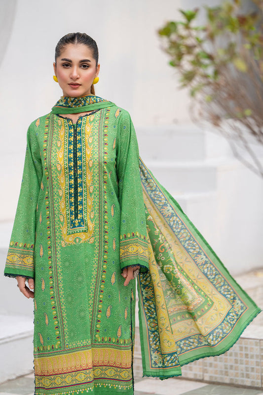 Picture of Ellena - 3-PC Unstitched Printed Lawn Suit - Available at Raja Sahib