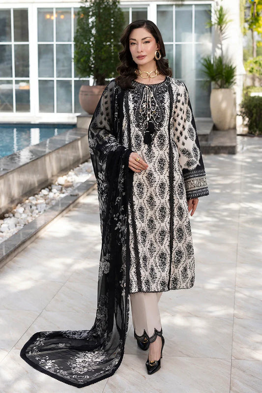 Picture of Ellena - 3-PC Unstitched Embroidered Lawn Suit - Available at Raja Sahib