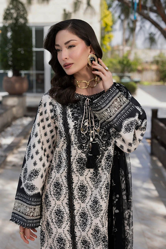 Picture of Ellena - 3-PC Unstitched Embroidered Lawn Suit - Available at Raja Sahib