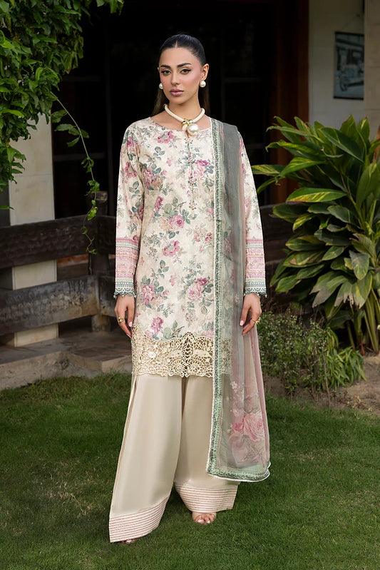 Picture of Ellena - 3-PC Unstitched Embroidered Lawn Suit - Available at Raja Sahib