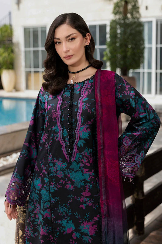 Picture of Ellena - 3-PC Unstitched Embroidered Lawn Suit - Available at Raja Sahib