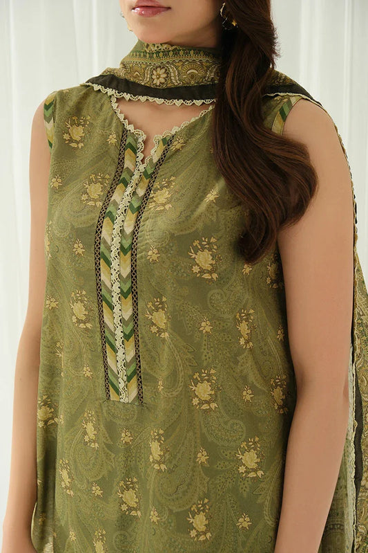 Ellena - 3-PC Unstitched Printed Lawn Suit