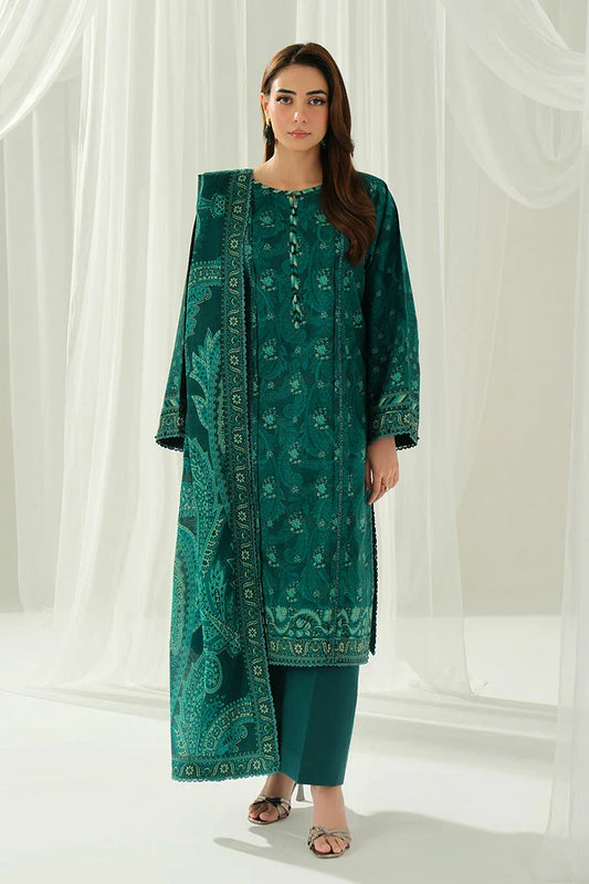 Ellena - 3-PC Unstitched Printed Lawn Suit