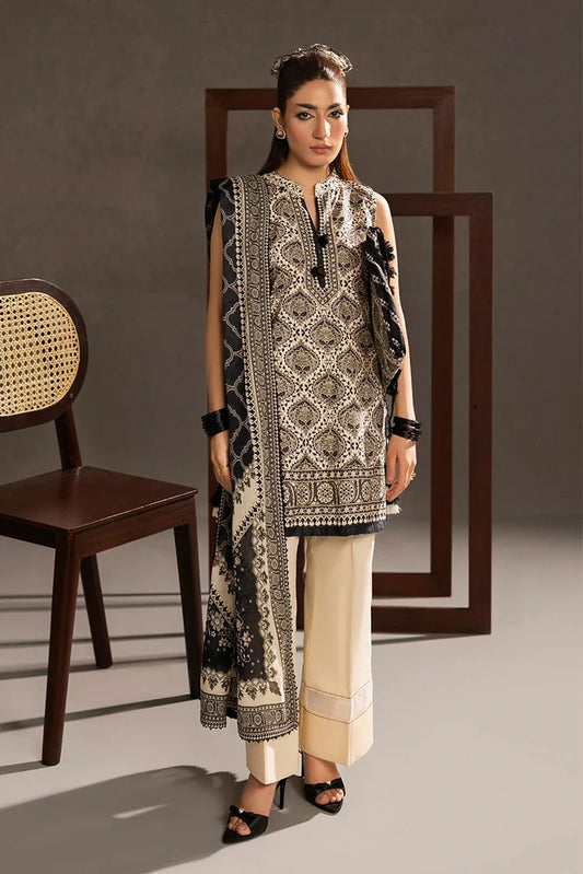 Picture of Ellena - 3-PC Unstitched Printed Lawn Suit - Available at Raja Sahib