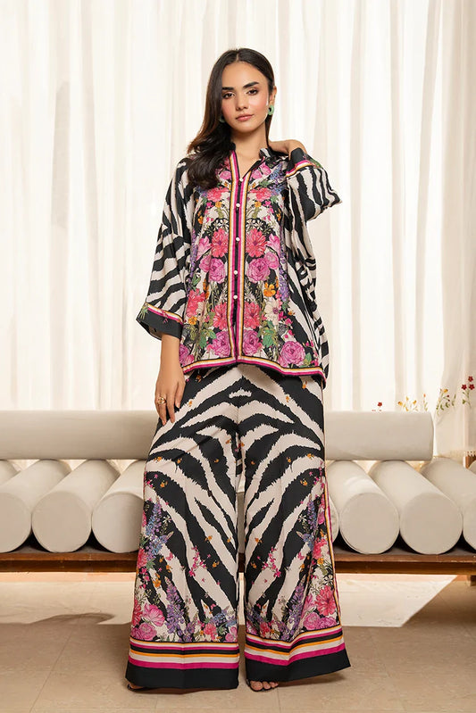 Picture of Ellena - Premium Poly Cambric Co-Ords Set - Available at Raja Sahib