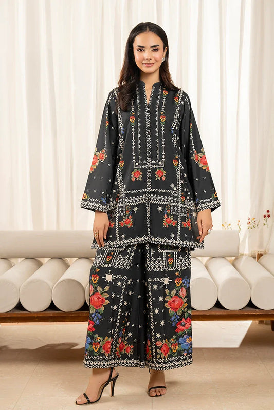 Picture of Ellena - Premium Poly Cambric Co-Ords Set - Available at Raja Sahib