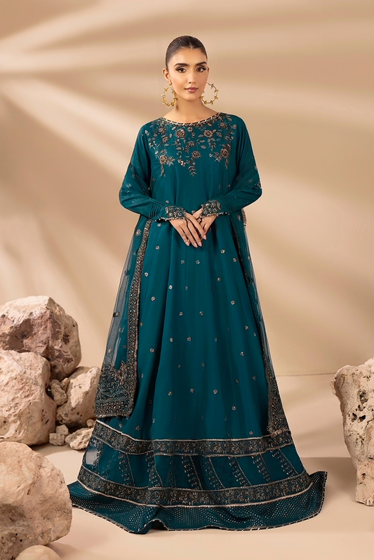 Ellena - 3-PC Stitched Embroidered Suit