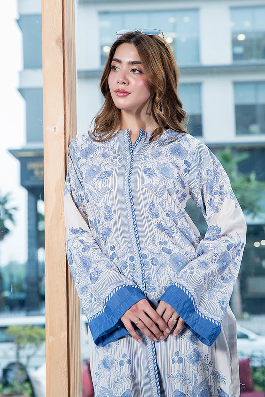 Picture of Ellena - Iris Porclien Premium Blend Fusion Co-Ords Set - Available at Raja Sahib