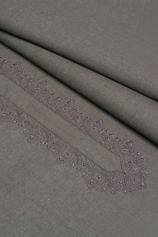 Fabrich - Flax Embroidered Kameez Shalwar - Wasaya Khaddar - FAB-35