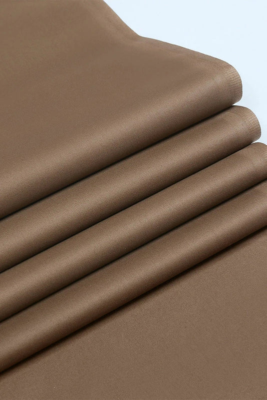 Picture of Fabrich - Men's Unstitch Soft Cotton Kameez Shalwar - Caramel - Available at Raja Sahib