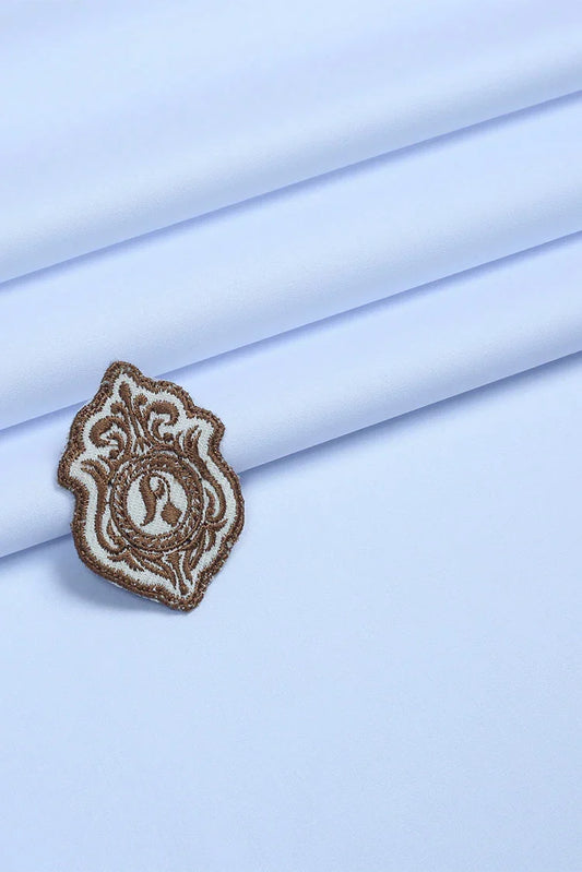 Picture of Fabrich - Men's Unstitch Soft Cotton Kameez Shalwar - White - Available at Raja Sahib