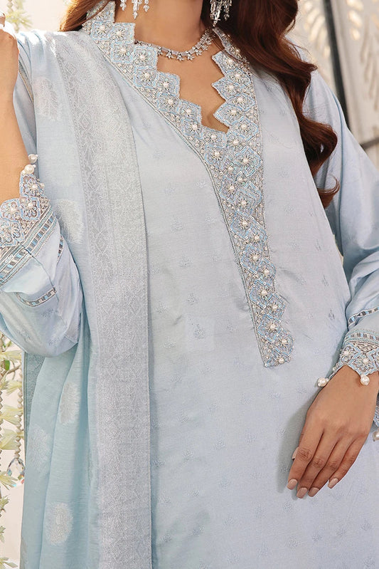 Picture of Tasneem Shamim - Zumra Luxury Festive - Ruya - Jacquard - 3-Piece MTO - Available at Raja Sahib