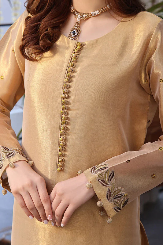 Picture of Tasneem Shamim - Zumra Luxury Festive - Deniz - Masuri - 3-Piece MTO - Available at Raja Sahib