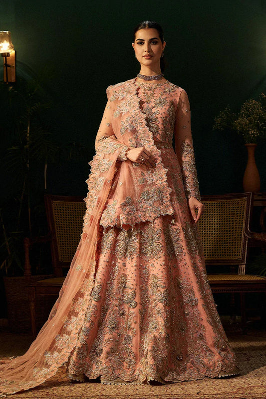 Picture of Fabiha Fatima - Mehar o Maah Luxury Festive - Rose - Available at Raja Sahib