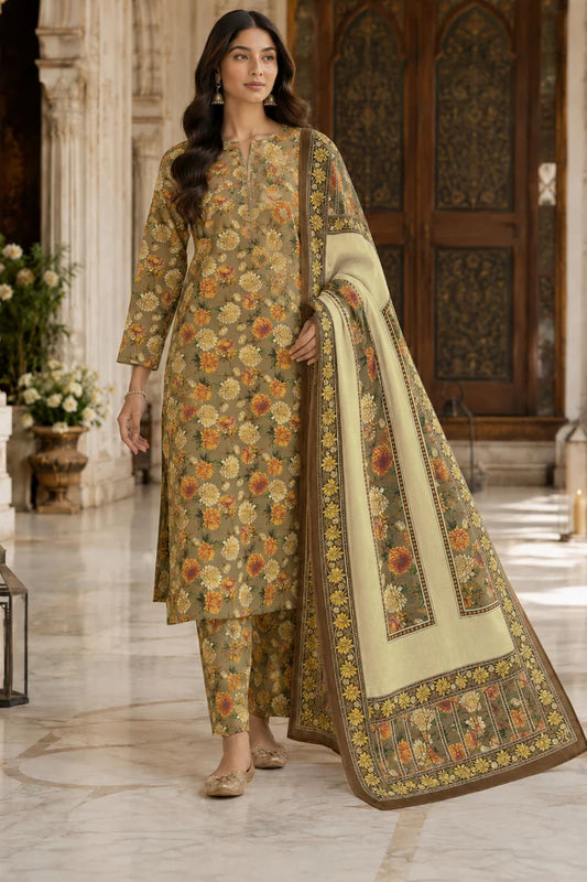 Kleren - Digital Printed Doria Lawn - F-24 - Unstitched