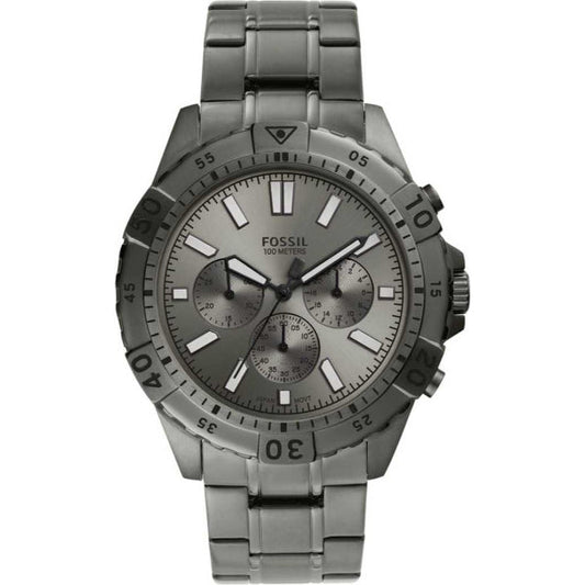 Picture of Fossil Garrett Gray Stainless Steel Gray Dial Chronograph Quartz Watch for Gents - FS5621 - Available at Raja Sahib