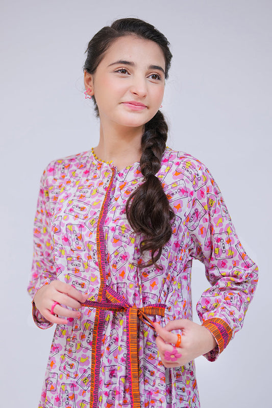 Picture of Senorita - GAA-02719 | White & Multicolor | Casual Kurta | Cotton Lawn Printed - Available at Raja Sahib