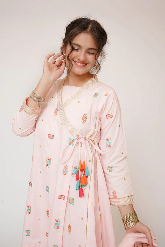 Picture of Senorita - Girls Casual Dress - Casual 3 Piece Suit - GAD-03414 - Available at Raja Sahib