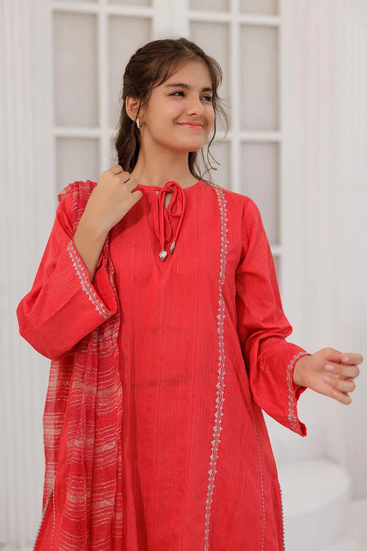 Picture of GBD-03099 | Tarbozi & Silver | Casual Plus 3 Piece Suit | Cotton Dobby - Available at Raja Sahib