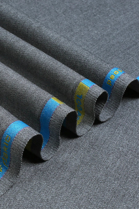 Fabrich - Men's Unstitch Poly-Wool Blend Kameez Shalwar - Gunmetal