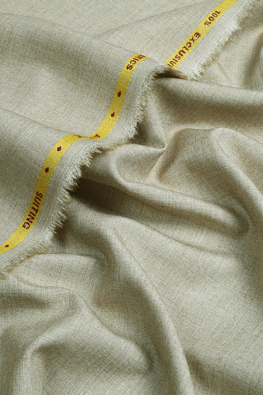 Fabrich - Men's Unstitch Textured Poly Blend Kameez Shalwar - Sage