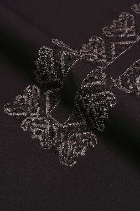 Fabrich - Men's Unstitch Cross-Stitch Embroidered Neckline Kameez Shalwar - Rustic Red