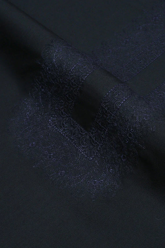 Picture of Fabrich - Cotton Thread Embroidered Kameez Shalwar - Black - Available at Raja Sahib