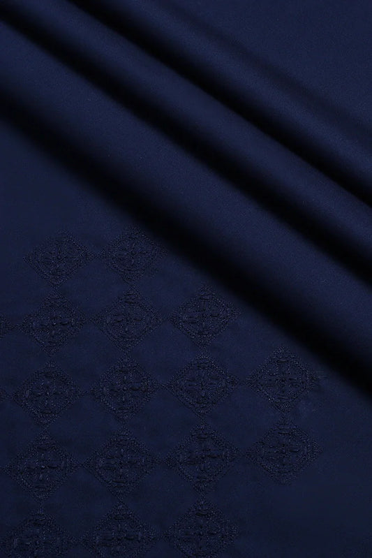 Fabrich - Men's Unstitch Allover Cotton-Thread - Navy