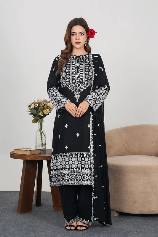 Gulle Eida - 3 Piece Kurta Set - Princess