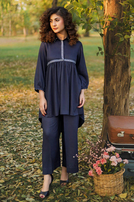 Picture of Hada - Threaded Tales - Dark Azure - Available at Raja Sahib