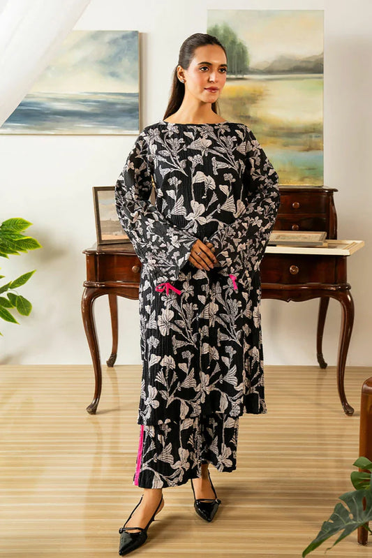 Picture of Hada - Celestial Bloom - Co-Ord Set - Midnight Bloom - Available at Raja Sahib