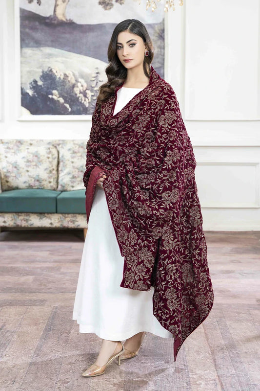Picture of Hadia Batool - Parizad Collection - Meena Shawl - Available at Raja Sahib