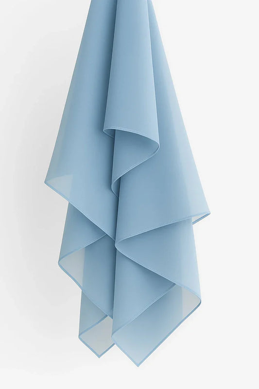 Picture of Divinely Crafted - Hijab Chiffon - Sky Blue - Available at Raja Sahib