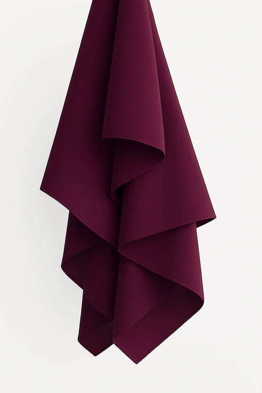 Picture of Divinely Crafted - Hijab Chiffon - Plum - Available at Raja Sahib
