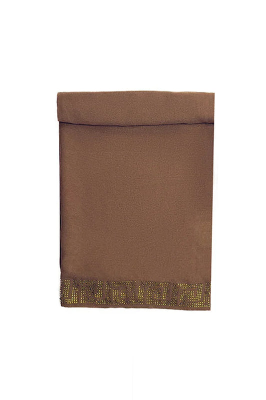 Picture of Divinely Crafted - Women Hijab Shawl - Brown - Available at Raja Sahib