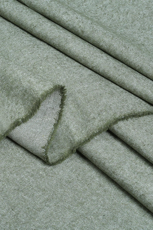 Picture of Fabrich - Luxury Wool Suiting - Sage - Available at Raja Sahib