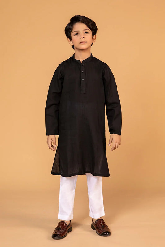 Picture of Istor - 2 PC Stitched - Kids Suit - Black - IST- 3012 - Available at Raja Sahib