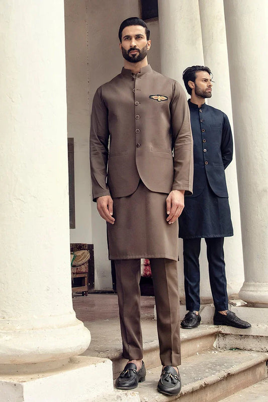 Picture of Istor - Waistcoat - Cardoba - Camel - IST-71 - Available at Raja Sahib