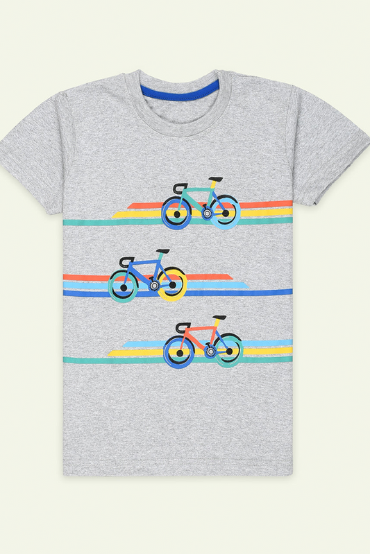 Ixample - Heather Grey Bicycle Graphic Tee