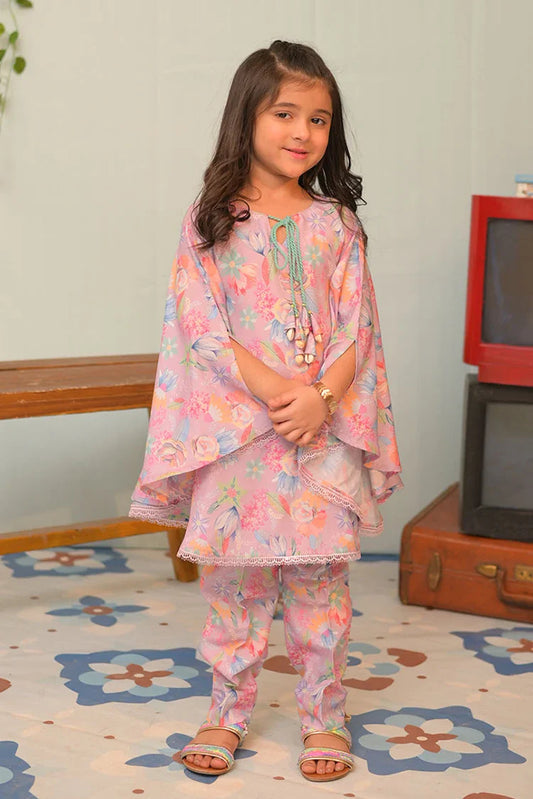 Picture of KAC-02938 | Purple & Multicolor | Casual 2 Piece Suit | Polyester Lawn Printed - Available at Raja Sahib
